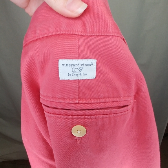 Vineyard Vines Salmon Pink Cotton Pants Size 30x30 - Picture 6 of 6